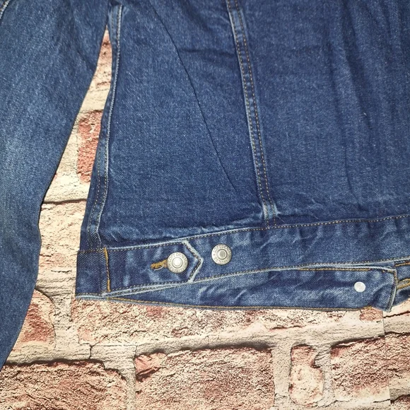 Loft | Made and Loved | Classic Blue Stone-Washed Material Jean Jacket - Picture 12 of 16